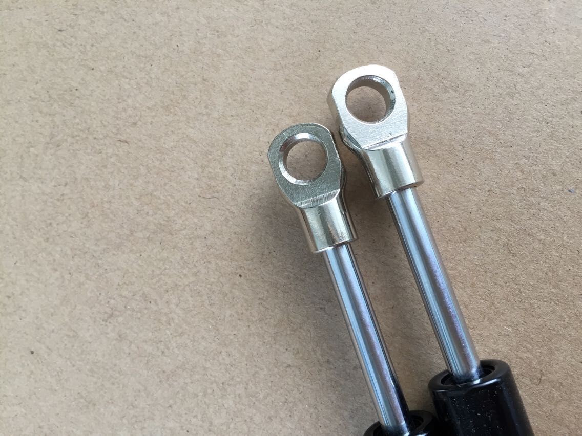 Black Steel Miniature Gas Spring Hood Lift Support 130mm 270N