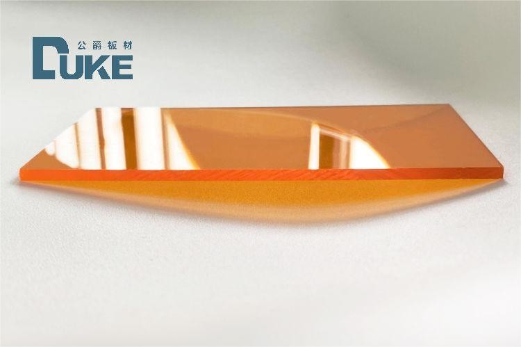 1/4" 1/8" Transparent Orange Tinted Acrylic Plexiglass Sheet 3mm Thick Nominal Size