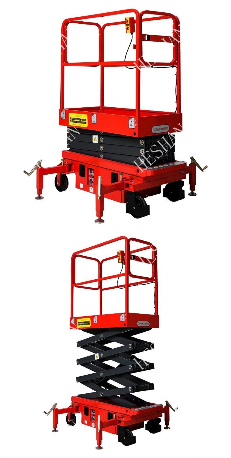 Versatile Electric Small Platform Scissor Lift Table Hydraulic 4.8M Portable