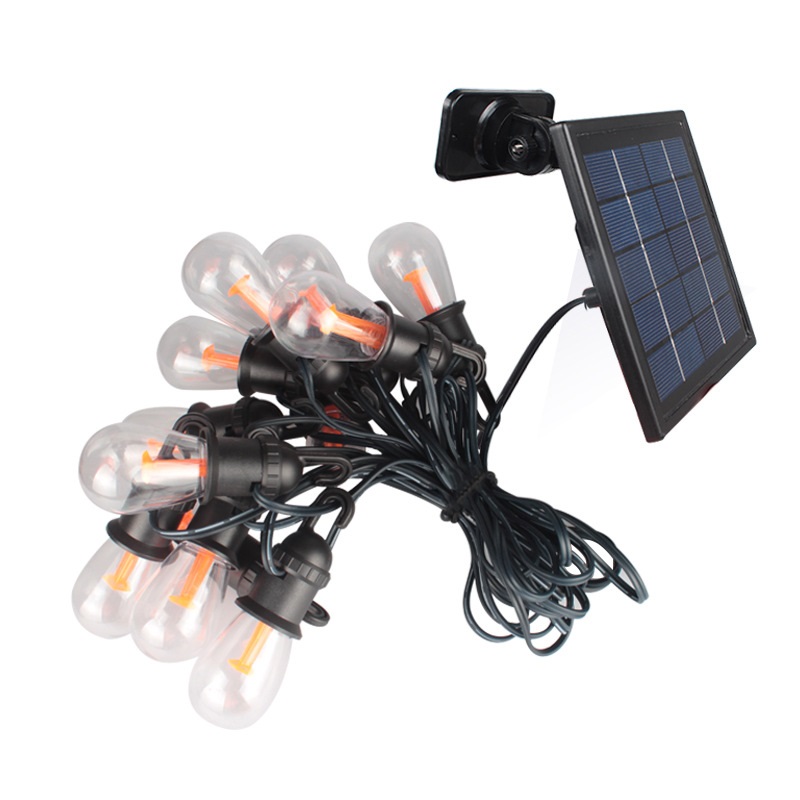 8.5M 15 LED Solar Edison Bulb String Lights