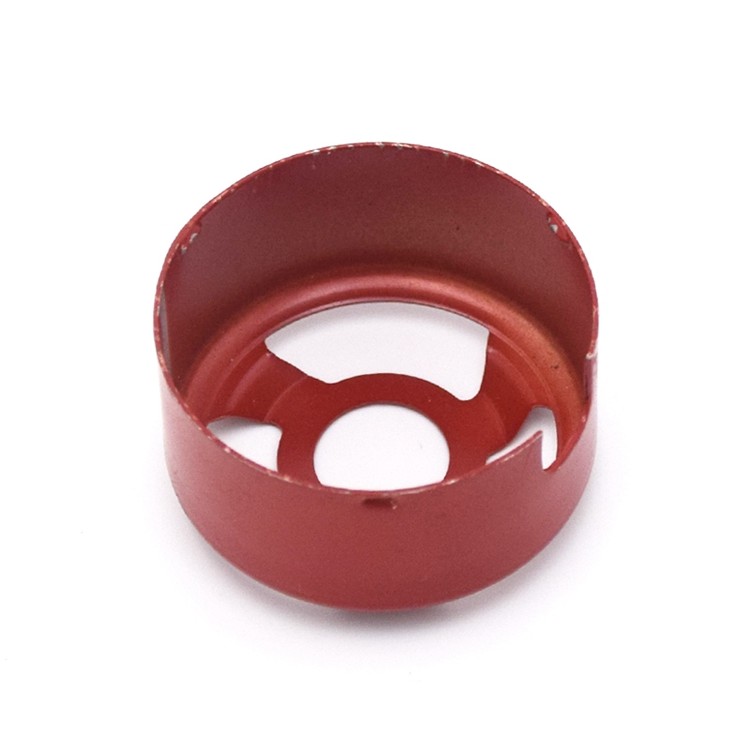 Painting Red High Precision Stamping Parts , ISO9001 Stamped Sheet Metal Parts AL5052