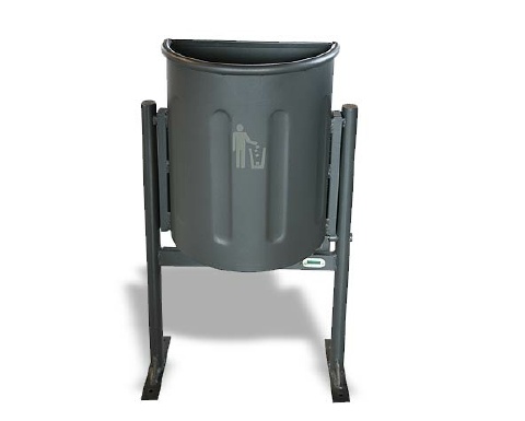 Outdoor Public Ornamental Iron Accessories Cast Iron Dustbin Waste Bin Trash Cans