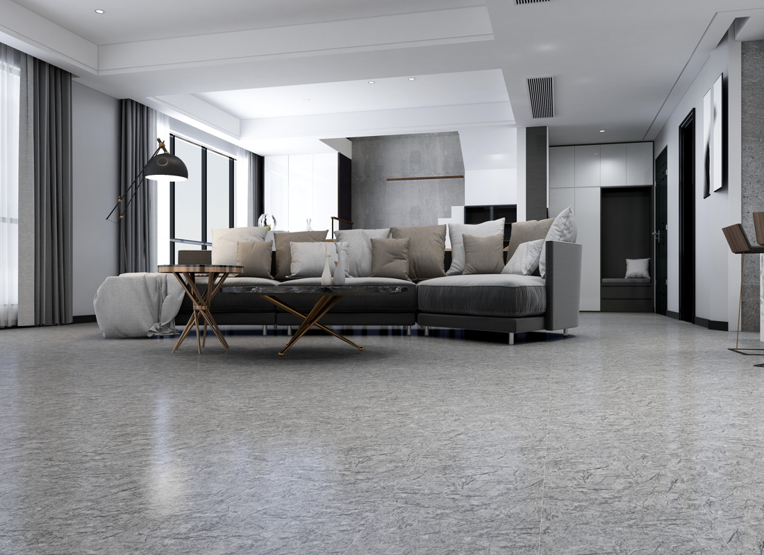 Waterproof Click Black Granite Vinyl Flooring For Hotel Greenpy SY-S3015