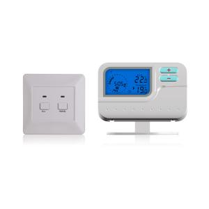 Buy cheap Battery Operated Electronic Room Thermostat / Programmable Heat Pump Thermostat product