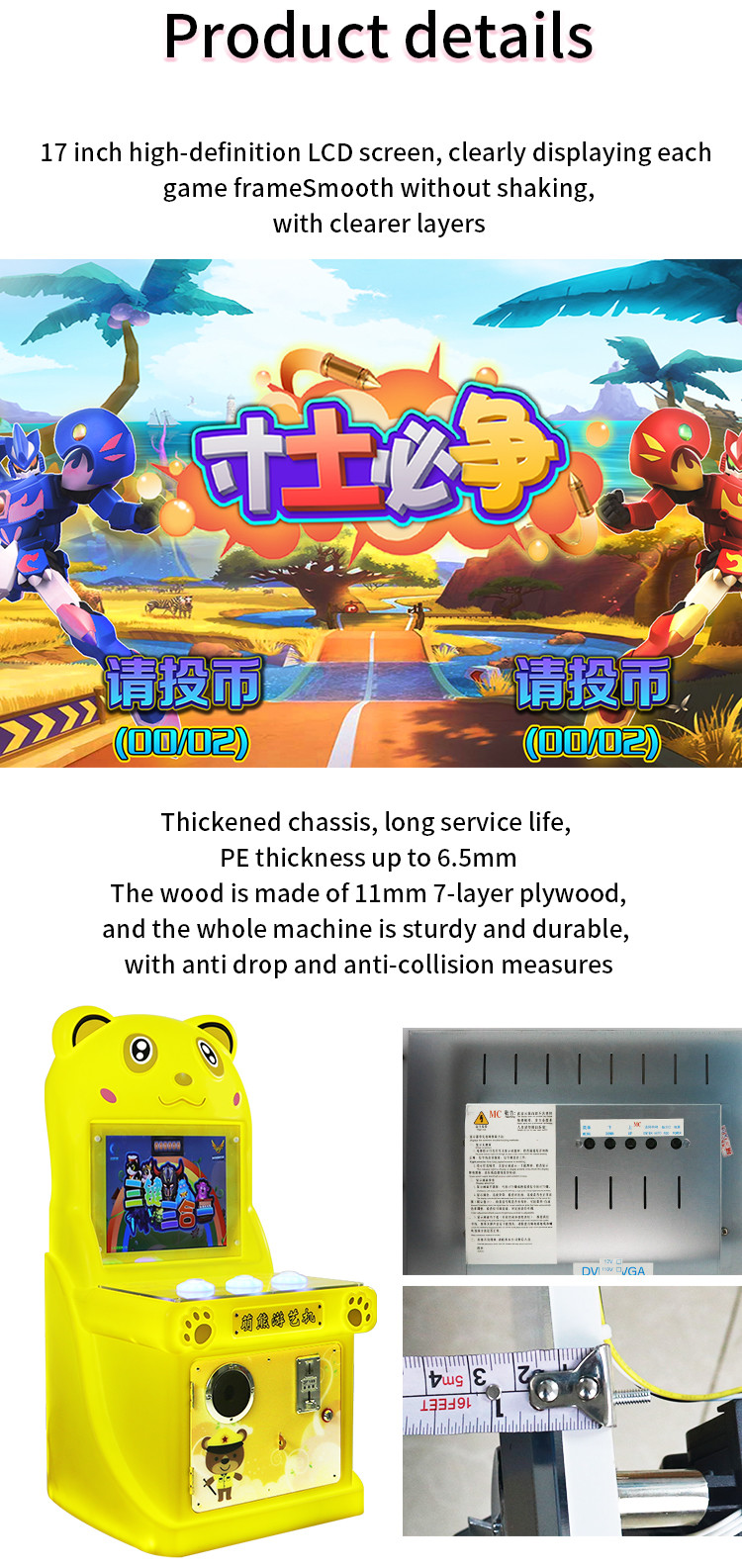 Arcade Games Video Simulator Token Coin Push Operated Single player Fishing Game