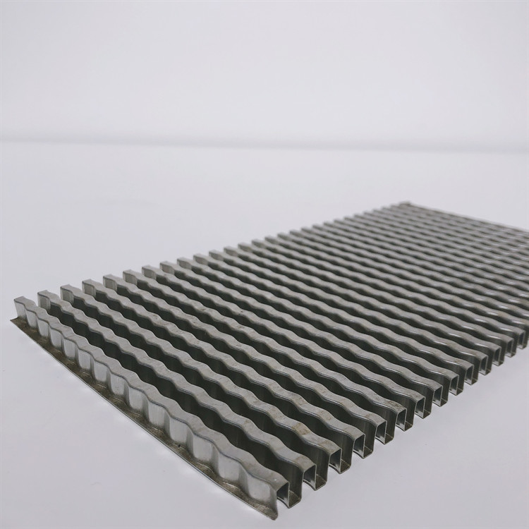 Ruffled Perforated Aluminum Folded Fin Heat Sink Automotive Spare Parts