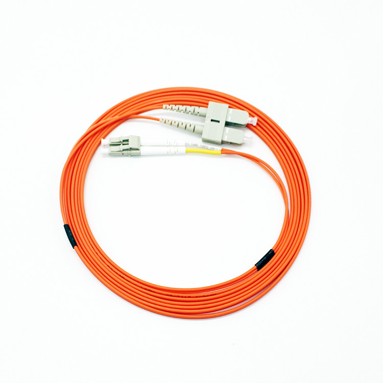 SC UPC-LC UPC Fiber Optic Patch Cord Multi Mode Simplex 3.0mm Lzsh Cable