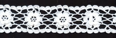 Long Vintage Cotton White Crochet Scallop Pattern Lace Trim DIY Embroidered Sewing Stretch
