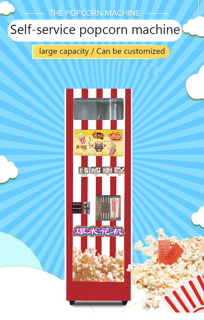 Commercial Popcorn Maker Machine Fully Automatic Intelligent Popcorn Vending Machine