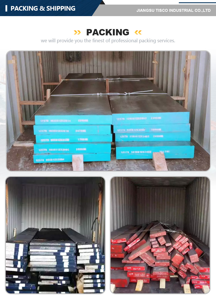 packing of tool steel