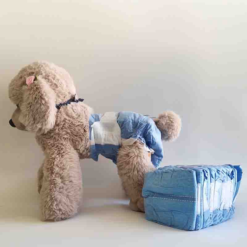 disposable Dog Training Pet Dog Diapers With PE / Clothlike Backfilm