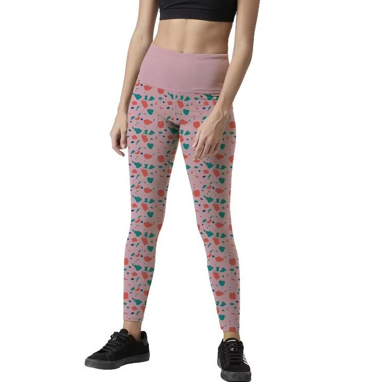 Slim Fit Custom Sublimated Leggings Yoga Pants Sportswear Ankle Length