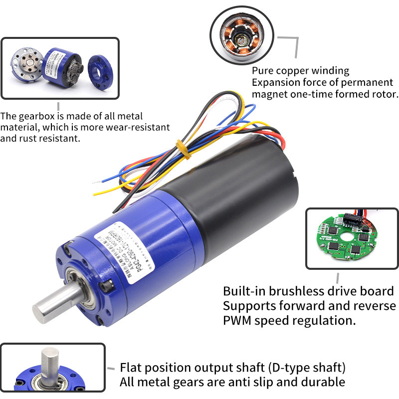 Planetary Brushless Dc Gear Motor High Torque 12v Gear Motor 32mm