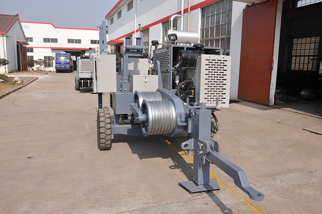 Cummins Engine Max Continuous Pull 50kN Conductor Stringing Equipment