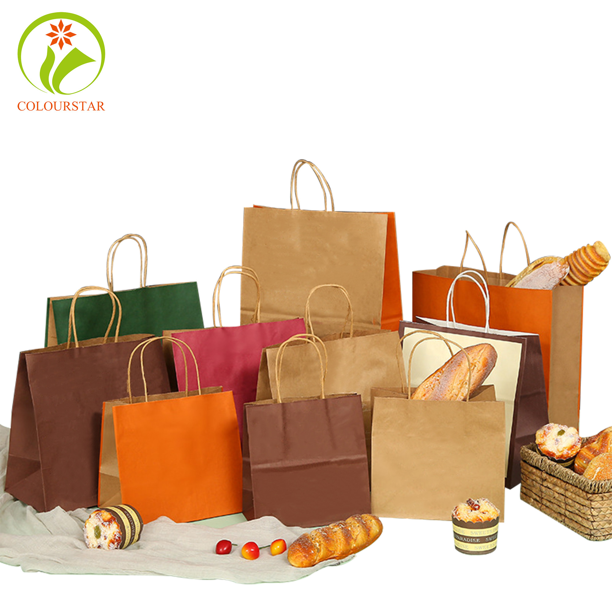 Pantone 157g Kraft Paper Shopping Bag ISO9001 Brown Kraft Paper Bags