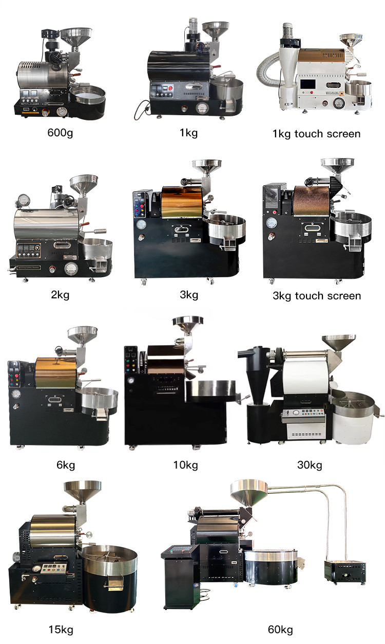Household Coffee Beans Roaster 1kg Touch Screen Electric Coffee Green Bean Roaster Machine