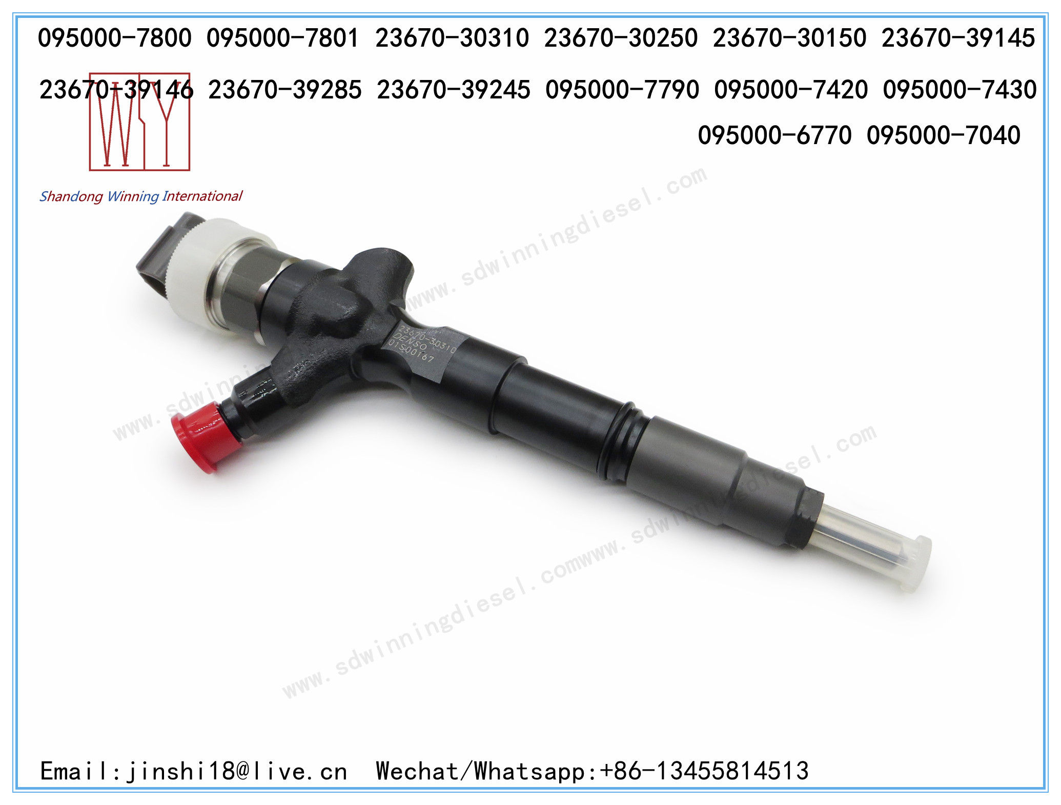 DENSO GENUINE AND BRAND NEW DIESEL FUEL INJECTOR 095000-7800, 095000-7801, 23670-30310, 23670-30250, 23670-30150, 23670-