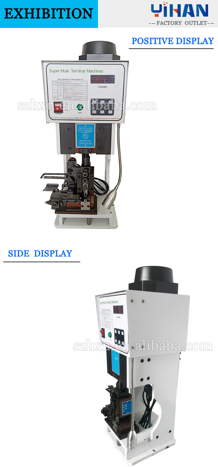 Ultra-quiet 2.0Ton Terminal Crimping Machine Made in Wire Range 0.1-4.5mm2 AWG11-AWG32