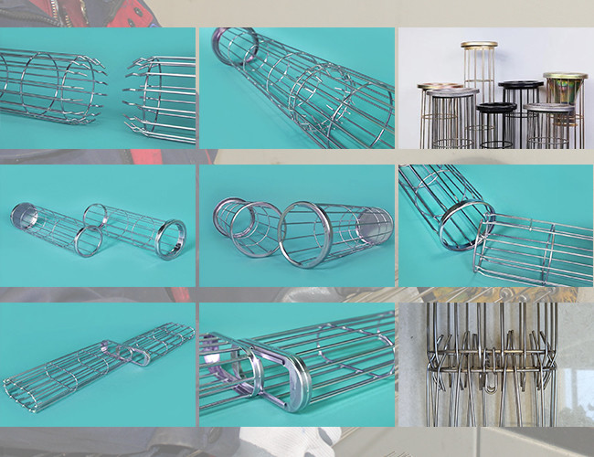Pulse Jet Filter Bag Cages Epoxy Coating 4 Inch To 8 Inch Diameters