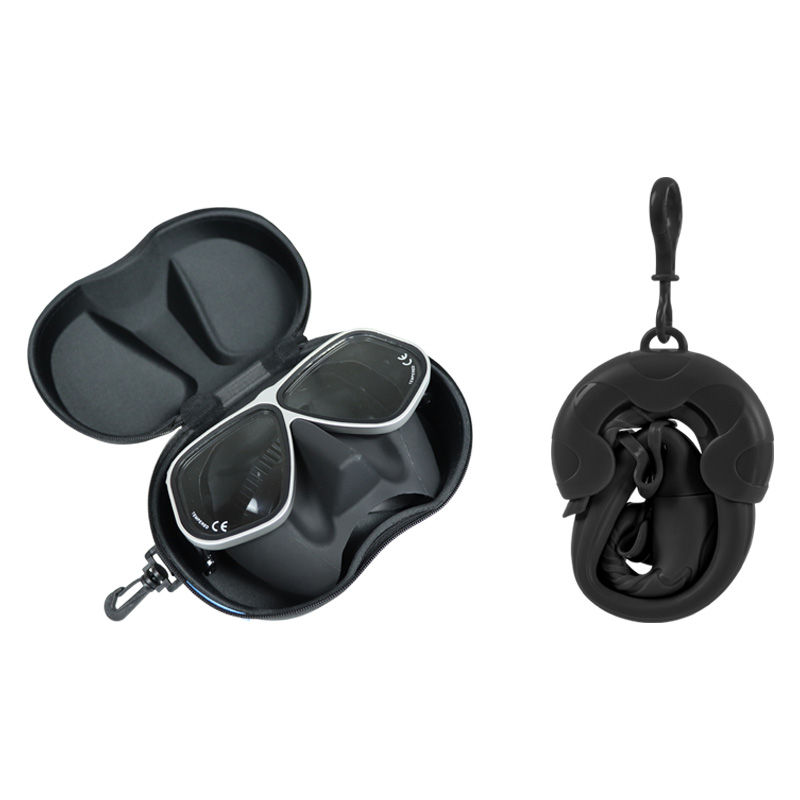 Rubber Diving Prescription Mask Snorkel Goggles Set ROHS Certified