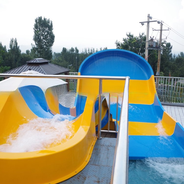 Fiberglass Swimming Pool Slide Kids &amp; Adult Water Park Equipment