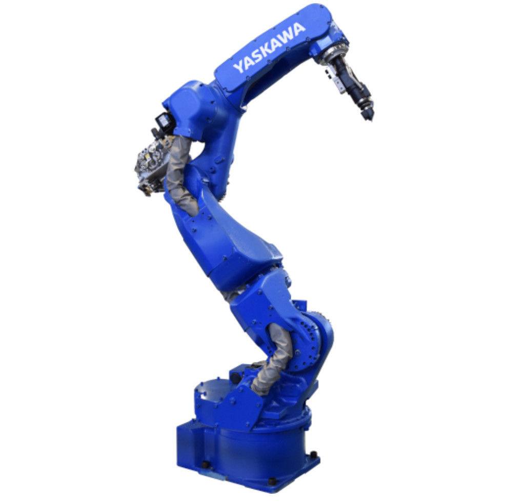 7 Axis Welding Robot Arm YASKAWA AR1400E Steel Stainless Steel And Aluminum Mig Welding Robot