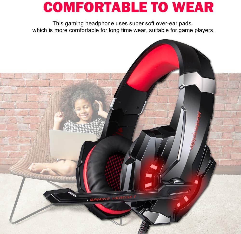 Over Ear 2.2kohm 117dB Noise Cancelling Gaming Headphones
