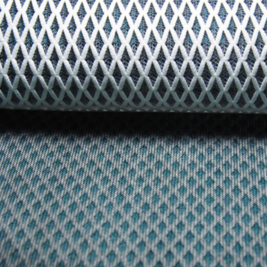 Black 2mm Spacer Mesh Fabric High Breathability Air Filter Mesh Fabric