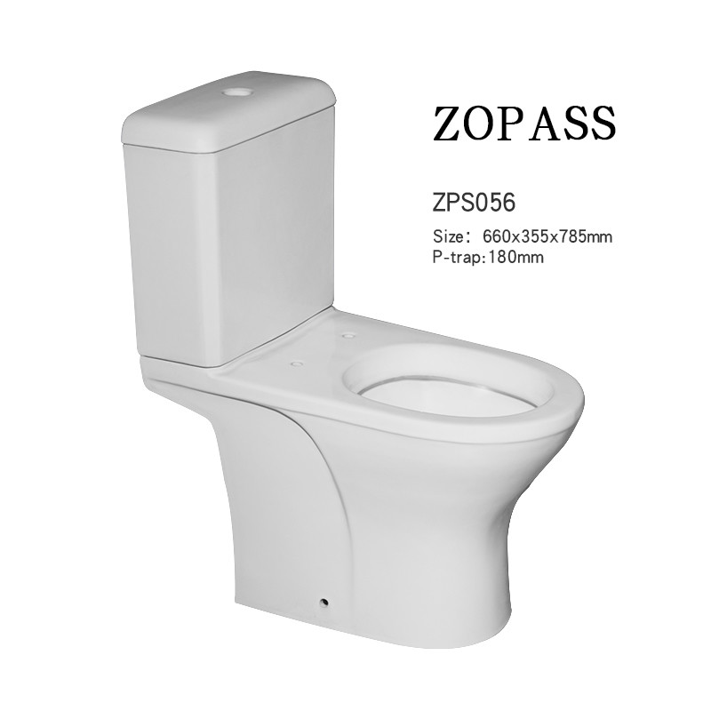 Square Shape Dual Flush Floor Mounted Toilet Two Piece Sanitary Ware