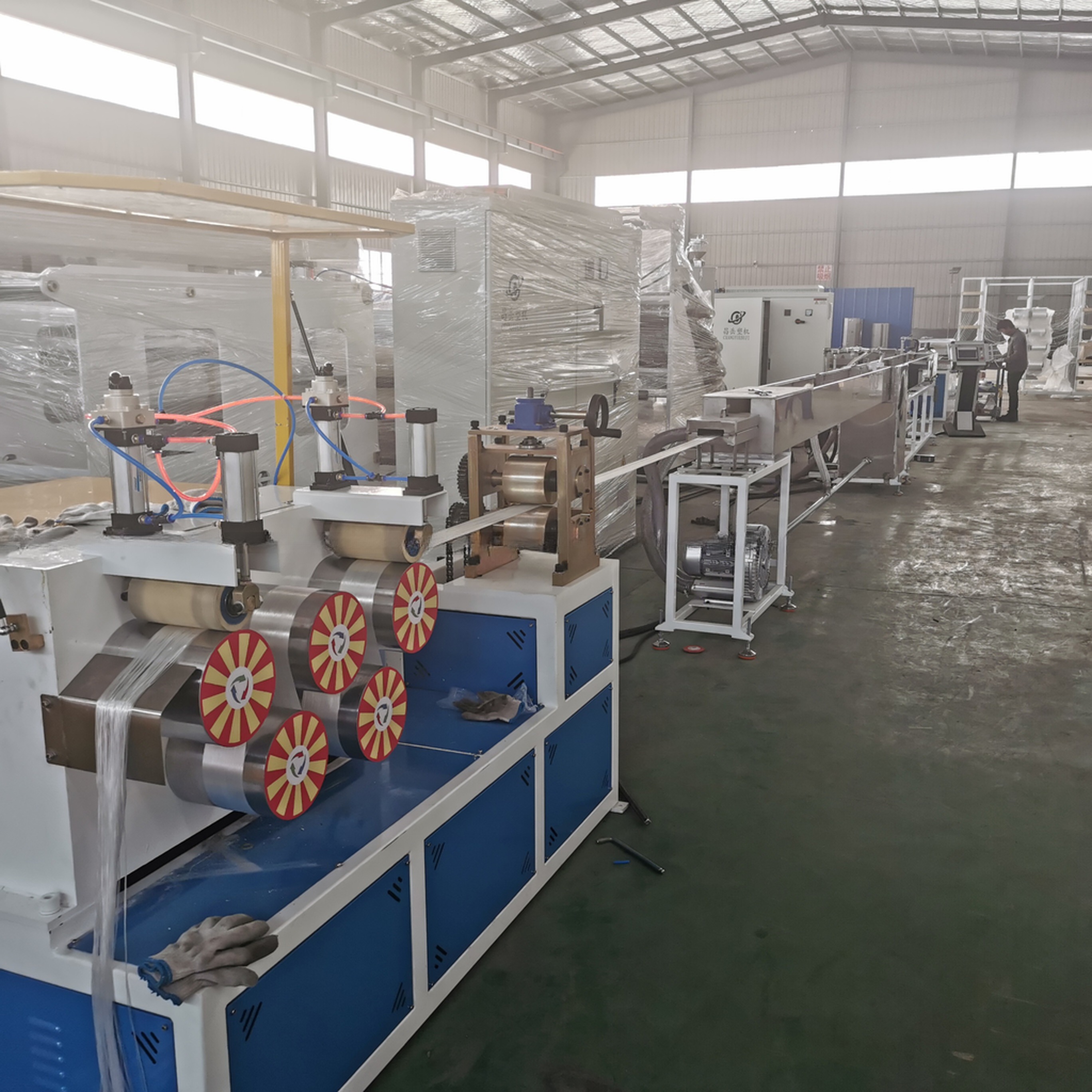 Geo Extrusion Machine for PE PET Fiber Packing Belt with High Output and Low Energy Consumption