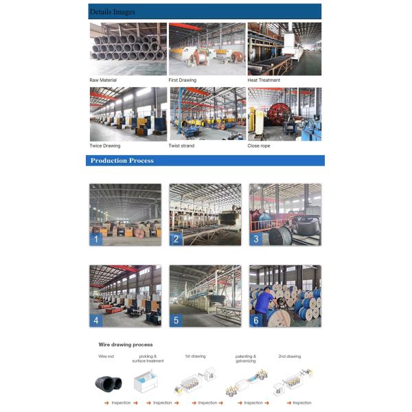 3/3.35mm BS183 Hot Dip Galvanized Carbon Steel Guy Ground Cable Stay Wire Coil with Bending Service