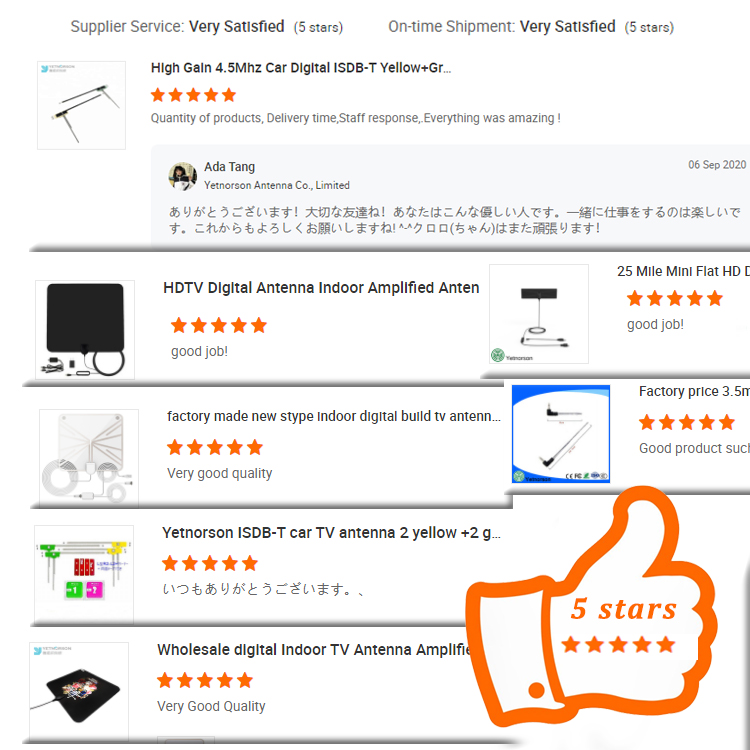 High Gain Car DVB Receiver HD Power TV 1080P VHF UHF Satellite Magnetic Portable Indoor TV Antenna