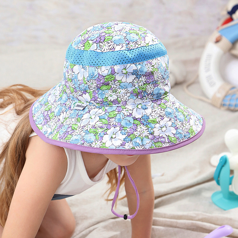 UPF Lightweight Breathable Bucket Hat UV Protection For Kids Children