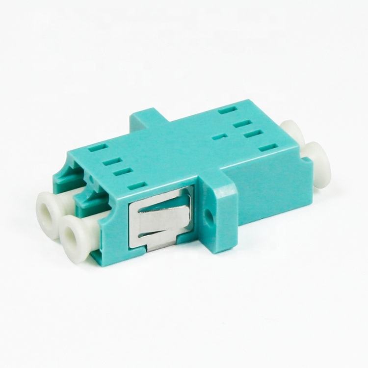 Wholesale LC/Upc Duplex Om3 Single Mode Blue Plastic Fiber Optic Adapter with High Repeatability and Stability