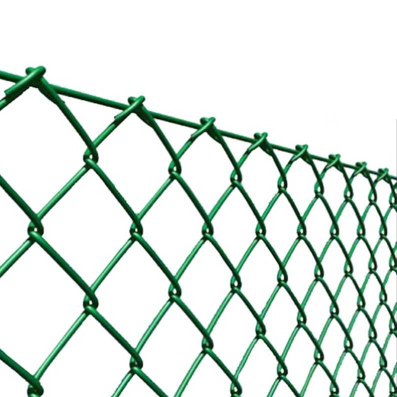 Hot Dipped Galvanized Chain Link Fence Panel With Round Post