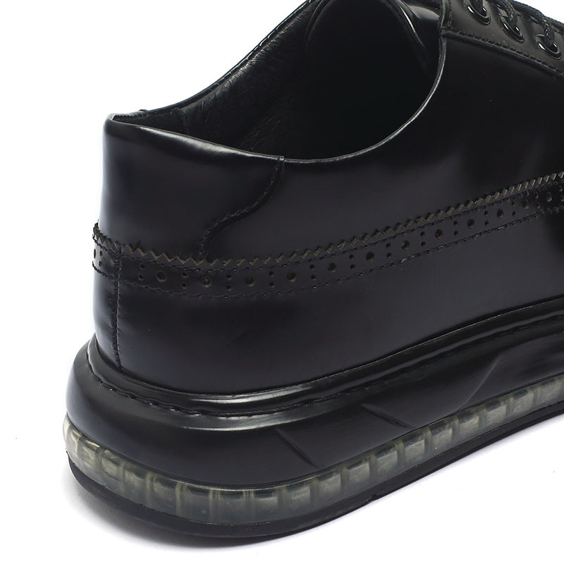 Rubber Outsole Anti Odor Genuine Leather Slip On Shoes