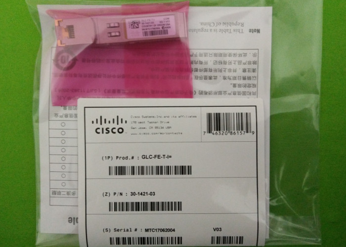 Comnpact Structure Optical Fiber Module GLC-FE-T-I 100M Optical Port Cisco