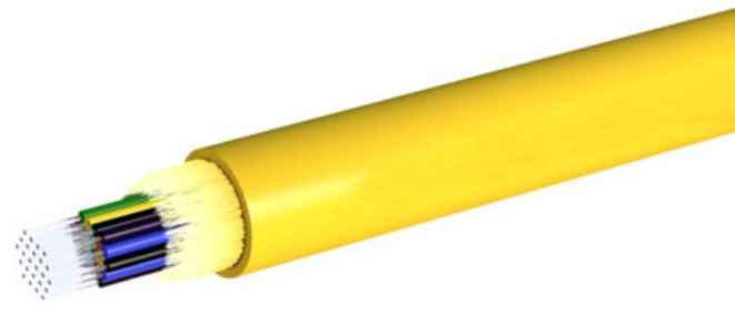 100m 4 Cores 6 Cores Fiber Optic Jumper Single Mode Yellow