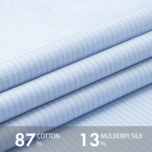 Stretchy Casual Formal Striped Cotton Dressing Shirts For Men in Winter with Fabric
