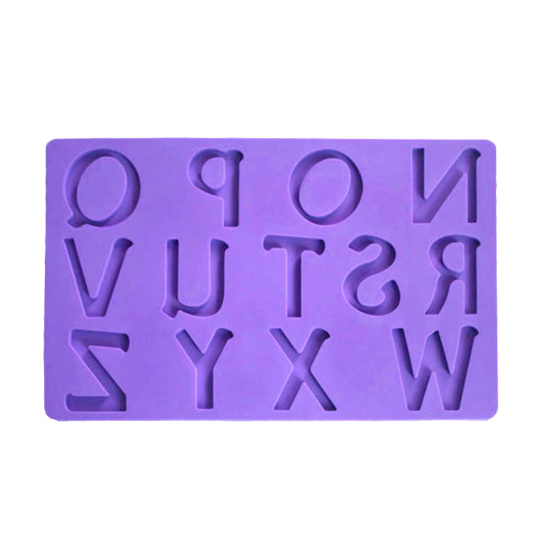 Silicone Baking Utensils Customized Cake Decoration Tools Alphabet Shape Mold For Fondant