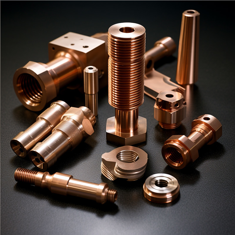 Durable Copper CNC Machining Parts Custom CNC Precise Machine Service