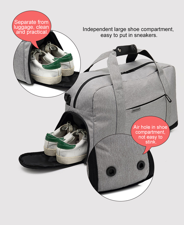 Pure Color 27L Hand Carry Waterproof Travel Bags 52*19*28cm