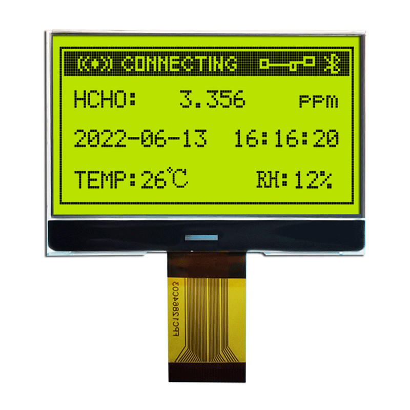 MCU 132x64 LCD COG Display , ST7565R Transmissive LCD Screen HTG13264C