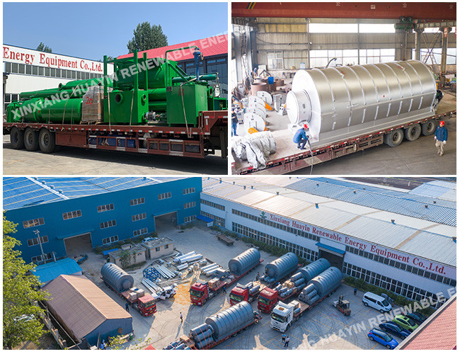 20 Ton Small Pyrolysis Plant Huayin Tyre Recycling To Diesel