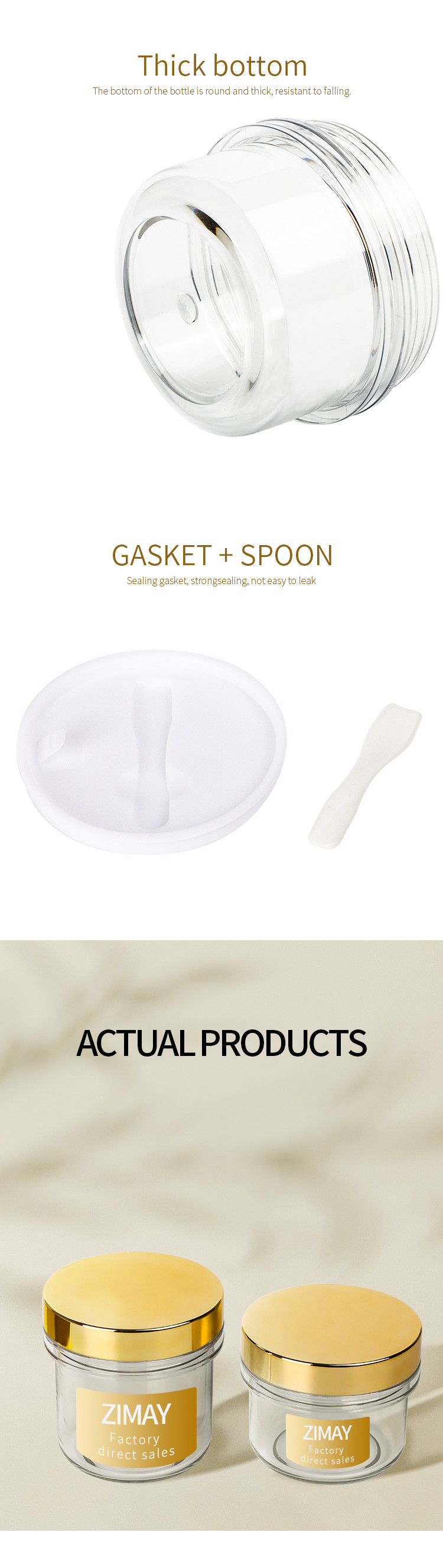 200ML Cream Packaging Jar For Creams And Lotions 80mm Diameter