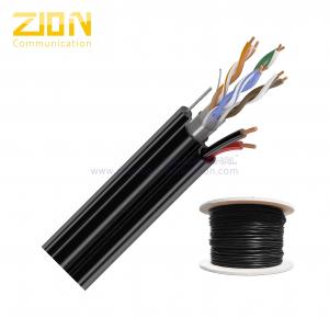 Buy cheap Aerial Network Cable FTP CAT5E 24 AWG Solid Copper with Messenger for IP Camera product
