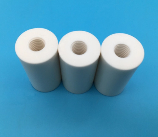 Technical Threaded Zirconia Ceramic Tube Bush Sleeve High Temperature Resistance