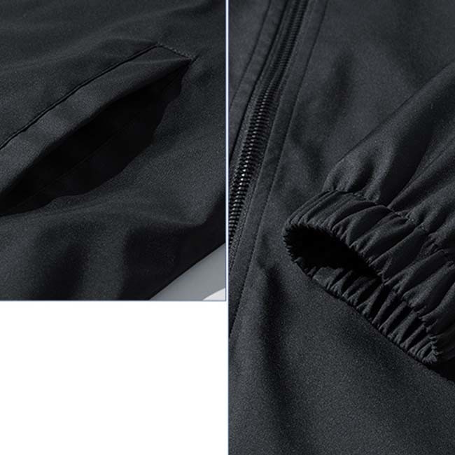 OEM ODM Solid Color Casual Stand Collar Jacket Men'S Coats & Jackets With Hood