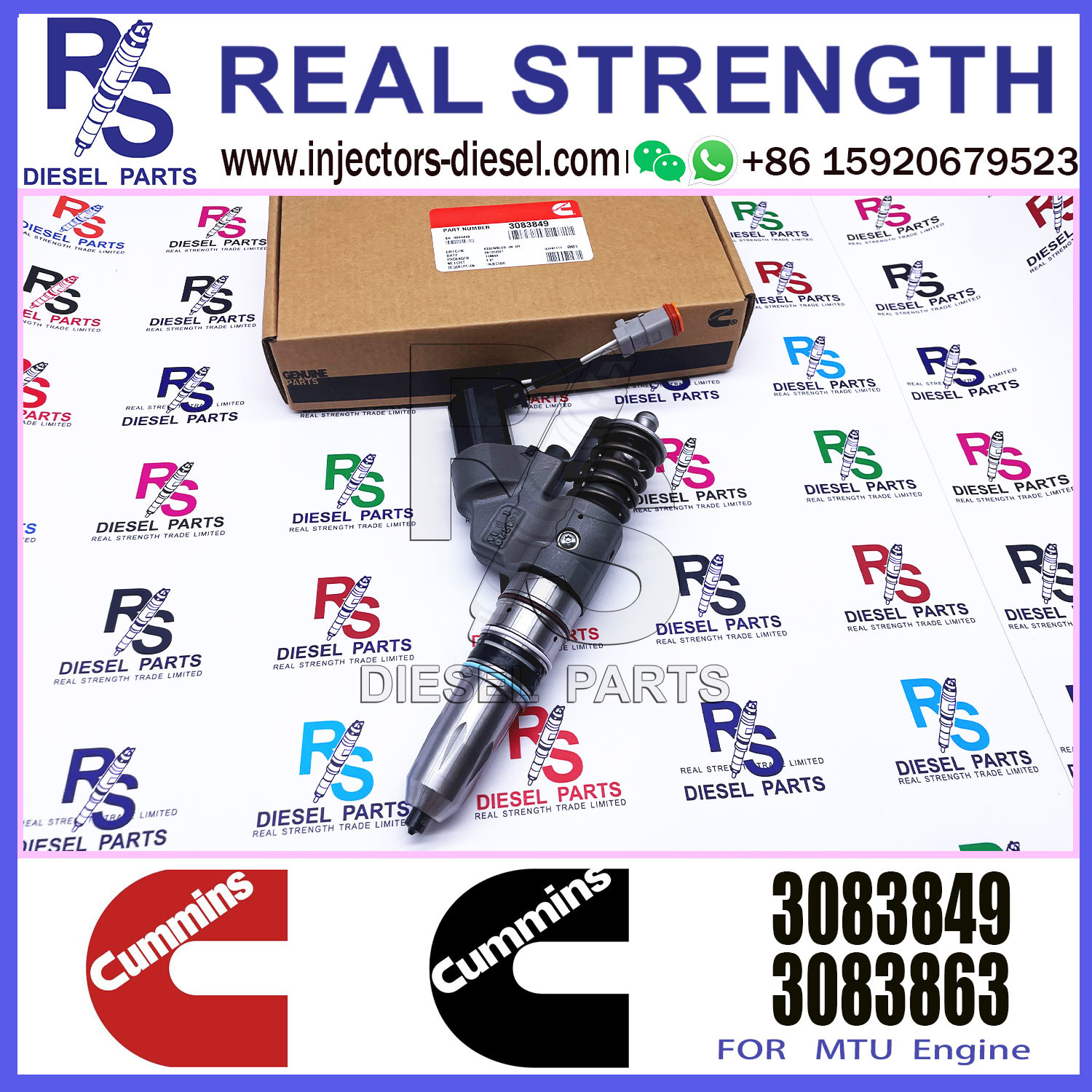 Fuel Injector 3609925 3083849 3087772 3095731 3083863