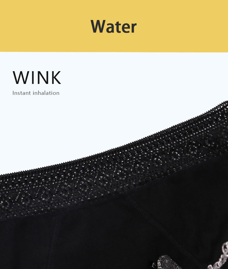Breathable Lace Period Underwear Menstrual Absorbent Sexy Period Panties